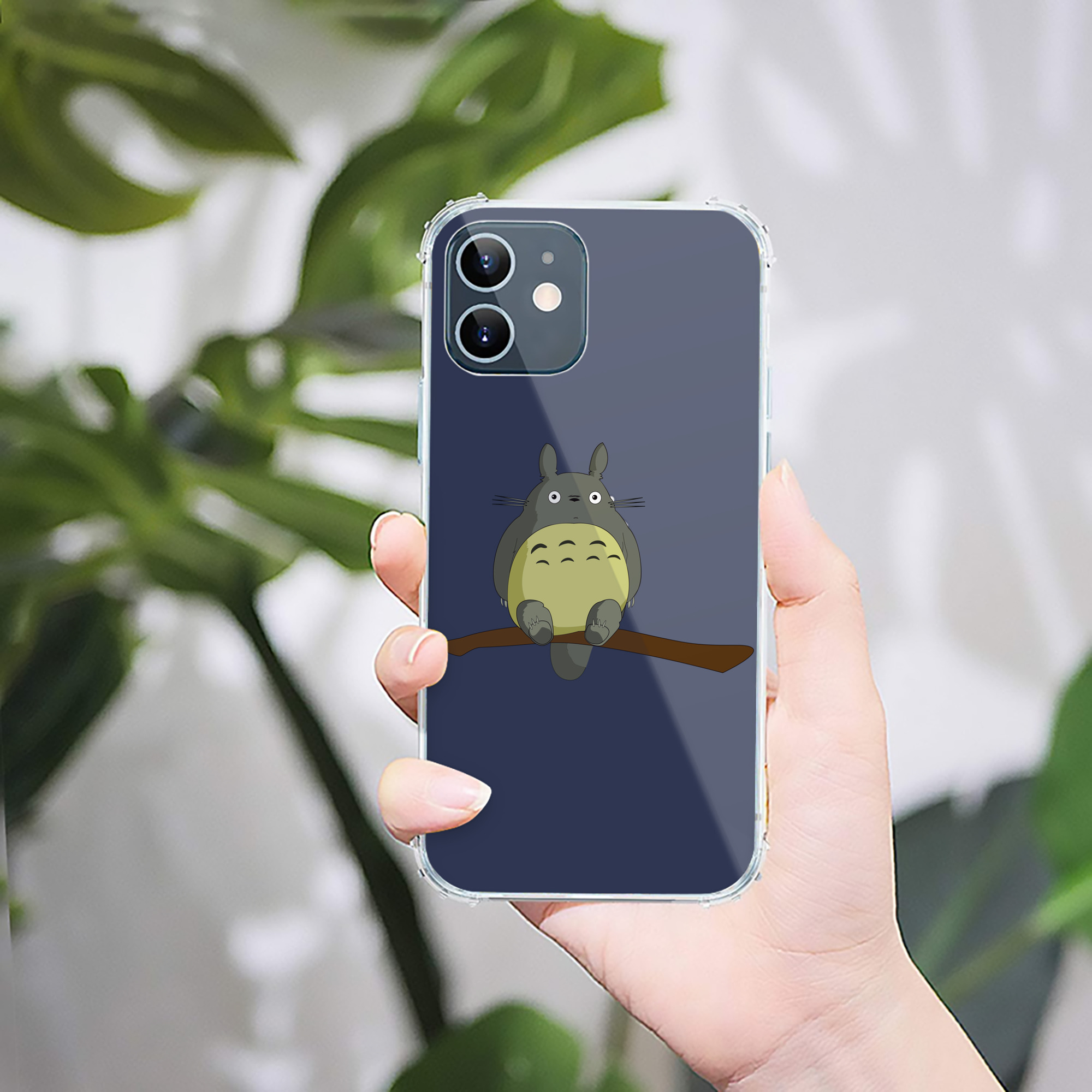（画像用） となりのトトロ 草壁メイ 草壁サツキ My Neighbor Totoro Satsuki Kusakabe Mei Kusakabe 【iPhone 12シリーズ対応】透明スマホケース（クリアソフトケース）